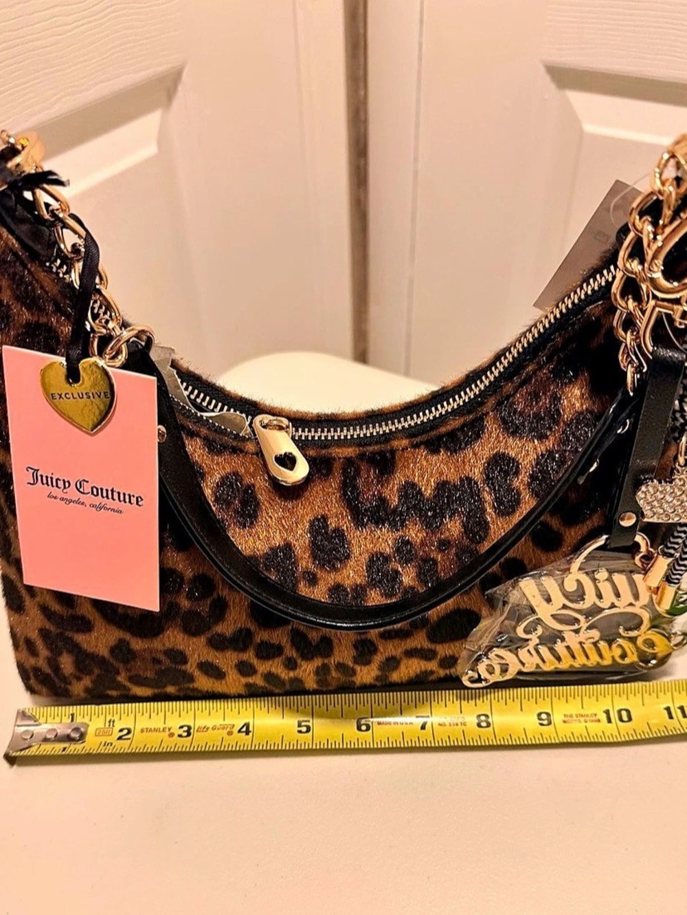 Juicy Couture Retro Glam Leopard Hobo Coho Bag